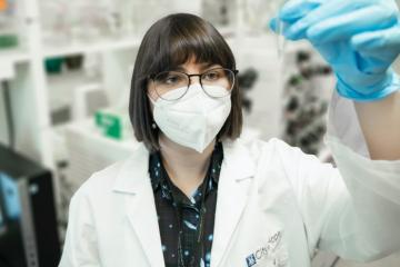 Researcher in a lab